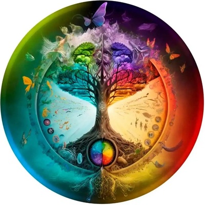 Дървен пъзел Wooden City, 250 части - Мандала, Дървото на живота (HE 0183-L)