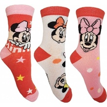 Minnie Mouse 99 Dívčí ponožky bílá/růžová/červená