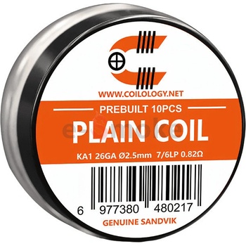 Coilology 10 ks Plain Coil KA1 špirálky 0,82 ohm