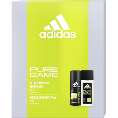 Adidas Pure Game deodorant sklo 75 ml + deospray 150 ml dárková sada