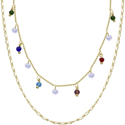 Biju Pozlacený řetízek dvojitý 3002381