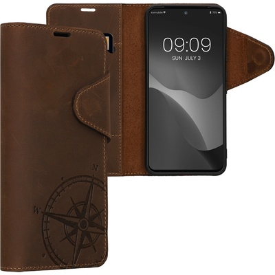 kalibri flipové pouzdro pro Google Pixel 8 hnědé Navigational Compass