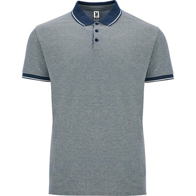 Roly Bowie pánske polo tričko PO0395 heather navy blue