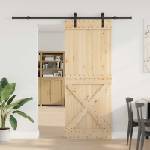 vidaXL Преплъзваща се врата NARVIK 90 x 210 см (213, 5 см) (3445356)