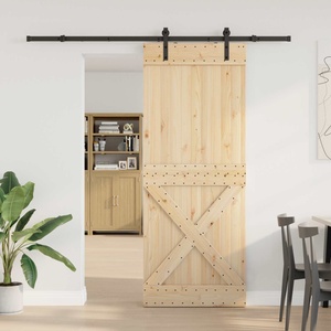 vidaXL Преплъзваща се врата NARVIK 90 x 210 см (213, 5 см) (3445356)