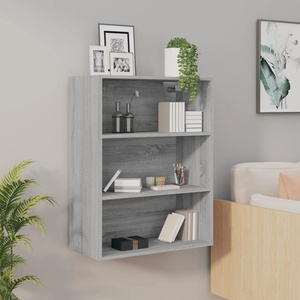 vidaXL Окачен стенен шкаф, сив сонома, 69, 5x32, 5x90 см (817400)