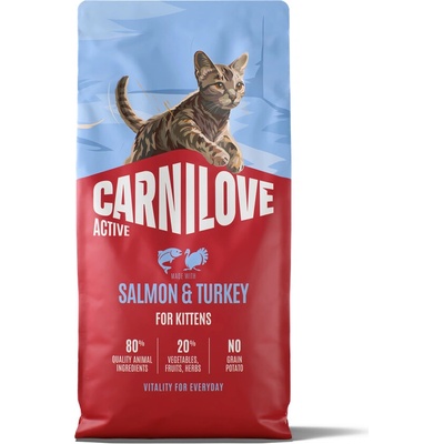 Carnilove Active Kitten s lososem a krůtou 2 x 6 kg