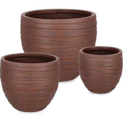 Bizzotto Комплект саксии 3 бр. ø 46 cm Strips - Bizzotto (790839)