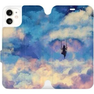 Pouzdro Mobiwear parádní flip Apple iPhone 11 - MR09S Dívka na houpačce v oblacích