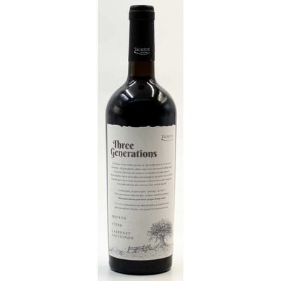 Zagreus Winery Three Generations červená 2021 14% 0,75 l (holá láhev)