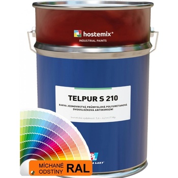 Barvy a laky Hostivař Polyuretanová barva 2v1 Telpur S210 pololesk s tužidlem 2,2 kg RAL 9001 krémová