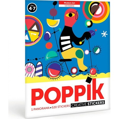 Poppik Samolepková panoráma Moderné umenie