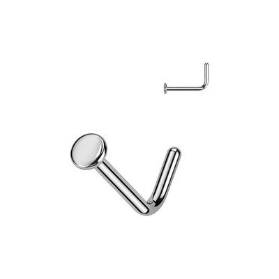 Šperky4U piercing do nosu placka TITAN TIT1280-02