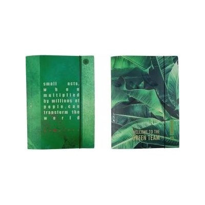 Ziemia Obiecana A4 briefcase with rubber band Think Green (10pcs)