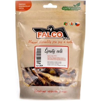 Falco pochúťky sušené šproty pre psov i mačky 70 g