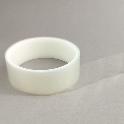 Průhledná samolepicí kolečka 2,5cm (200ks)