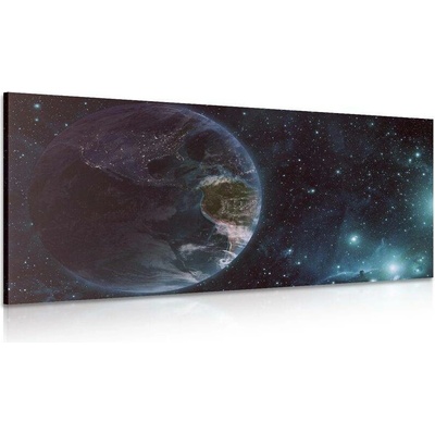 Obraz planeta ve vesmíru - 140x70