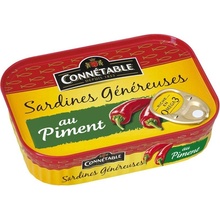 Connétable Sardinky v oleji s chilli papričkami 140 g
