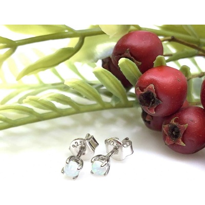 Jan Kos jewellery stříbrné náušnice s opálem 12122458