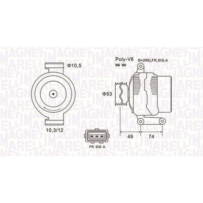 generátor MAGNETI MARELLI 063731638010