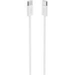 Ttec Кабел ttec - Data, USB-C/USB-C, 1 m, бял (8694470827377)