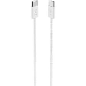 Ttec Кабел ttec - Data, USB-C/USB-C, 1 m, бял (8694470827377)
