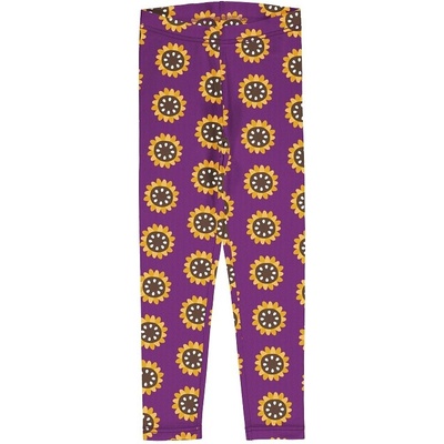 Maxomorra Dětské legíny GARDEN SUNFLOWER