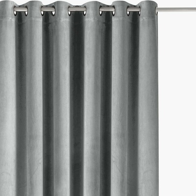 Sivý zamatový dimout záves 140x175 cm Velto – Filumi