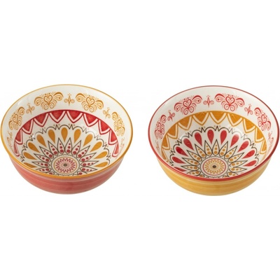 J-Line by Jolipa Porcelánová miska Bowl Jam barevná 2 ks 11 x 5 cm 220 ml