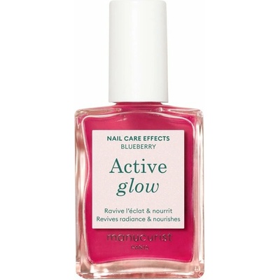 Manucurist Green Pečující schnoucí lak na nehty Active Glow - Blueberry (15 ml) – Zboží Dáma