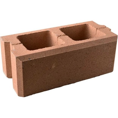 Tvárnice plotová průběžná DITON VISO melír cihlová 200×400×150 mm