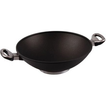 Harecker Titánový wok 32 cm 2 rúčky indukcia a sklenená pokrievka