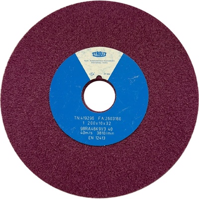 Tyrolit Brusný kotouč plochý 200 x 10 x 32 mm 98RA46K9V40 T419296