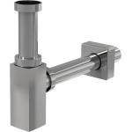 Alcadrain Сифон за мивка dn32 design метал, квадратен (a401)