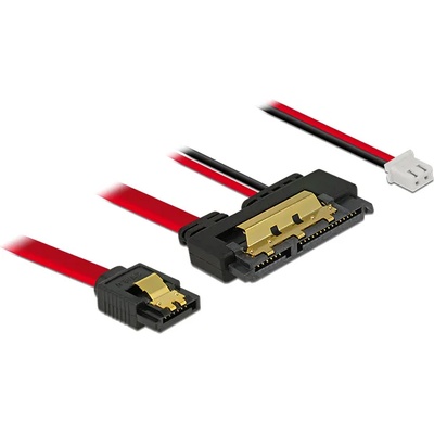 Delock SATA кабел, 6 Gb/s, 7 женски конектора + 2 женски конектора 22 женски SATA конектора