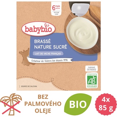 Babybio Mliečny dezert 4 x 85 g
