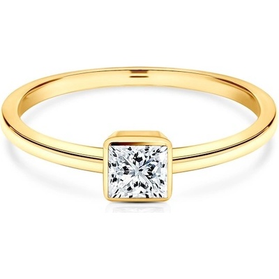 Savicki Zásnubný prsteň Pure žlté zlato diamant PURE P PR 30 D Z
