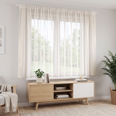 Takoy Hotová záclona 300x160 so zlatým lurexom Luxury shiny-HT-01145 | 300 x 160 cm