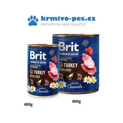 Brit Premium by Nature Dog Turkey With Liver 800 g