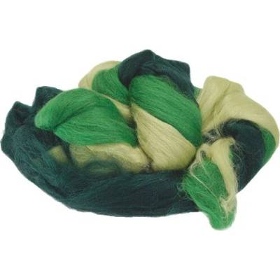 KNORR MAGIC WOOL - Česaná vlna (740 - mix zelenej, 10 g)