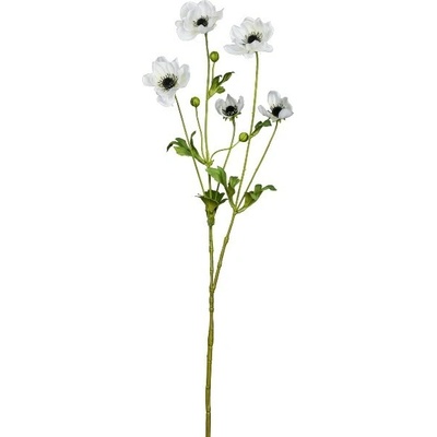 GASPER Umělá květina sasanky 81 cm bílá