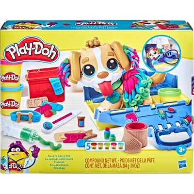 Hasbro Игрален комплект с пластилин Hasbro Play Doh - Ветеринар (F3639)