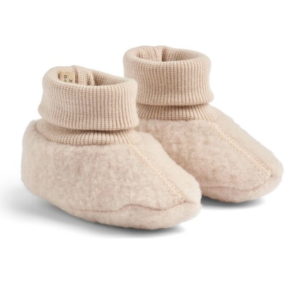 Wheat capáčky z merino vlny bledá lila