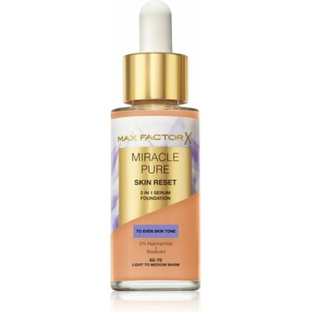 Max Factor Miracle Pure Skin Reset pečující make-up 50-70 Light to Medium Warm 30 ml