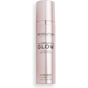 Make-up Revolution London Glow & Illuminate Tekutý rozjasňovač Champagne 40 ml