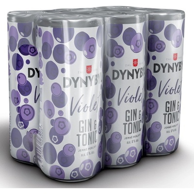 Dynybyl Gin Violet a Tonic 6% 0,25 l (plech) – Zboží Dáma
