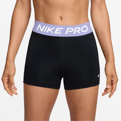 Nike Дамски къси панталони Nike Pro Three Inch Shorts Womens - Black/Lilac