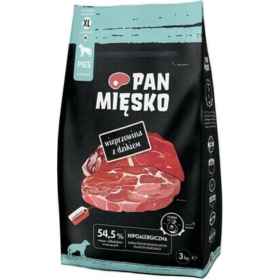 Pan Mięsko Bravčové s diviakom pre psov čipsy XL 3 kg