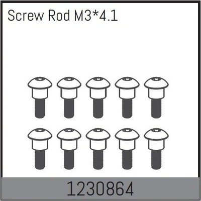 Absima 1230864 Screw Rods M3*4.1 10