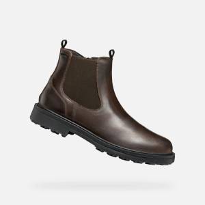 Geox Кафяви мъжки боти Geox Lagorai + Grip B A Geox | Kafyav | МЪЖЕ | 42